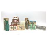 ASSORTED AVON BOTTLES ITEMS COLLECTION IN BOXES