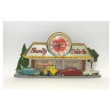 1988 COCA-COLA FAMILY DRIVE IN WALL CLOCK