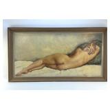 GEORGE DORE FRENCH NUDE OIL ARTWORK