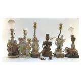 ANTIQUE FIGURAL LAMPS