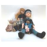 ASSORTED  DOLLS AND PLUSH DOLLS