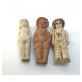 3 GERMAN FROZEN CHARLOTTE DOLLS  2.5"