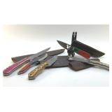 CUSTOM-MADE KNIVES WITH SHEATHS