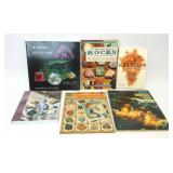 6 ASSORTED GEMS ROCKS CRYSTALS BOOKS