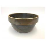 VTG BROWN STONEWARE POTTERY MIXING BOWL