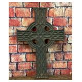 CAST IRON CELTIC CROSS WALL DECOR