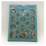 BLUE BOX 40 PIECES OF FARM ANIMALS