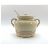 MCCOY COVERED BANDED BEAN POT