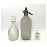 VTG SELTZER SODA SIPHON DECANTER & NUTCRACKER