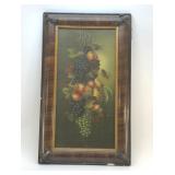 ANTIQUE STILL LIFE FRUIT FRAMED