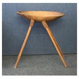 ANTIQUE DOUGH BOWL TABLE