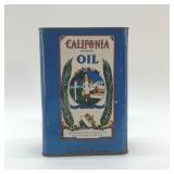 CALIFORNIA BRAND OIL TIN 9 1/2"