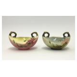 2 VTG HULL POTTERY WOODLAND SUGAR BOWLS