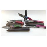 5 CUSTOM MADE KNIVES WITH SHEATHS