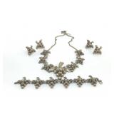 STERLING, SILVER GRAPES, JEWELRY 55g