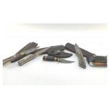 5 CUSTOM MADE KNIVES WITH SHEATHS