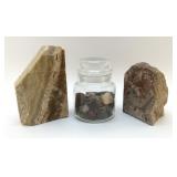 MINERALS COLLECTION 7" CALCITE, JASPER AND A MIX