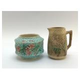 2 MAJOLICA PIECES