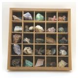 MINERALS COLLECTION, DISPLAY BOX