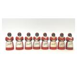 8 PIECE VTG BLACK AMERICANA SPICE SHAKER SET
