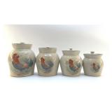 ROOSTER CANISTERS HOME AND GARDEN PARTY
