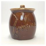 HULL POTTERY BROWN DRIP COOKIE JAR