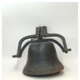 ANTIQUE CAST IRON SCHOOL CHURCH BELL