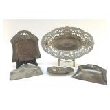 OCCUPIED JAPAN, SILVER PLATE, SOUVENIR TRAYS