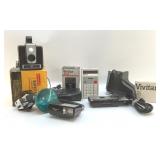 VTG CAMERA EQUIPMENT, CALCULATOR, MIC