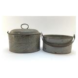 ANTIQUE GRANITEWARE 9"