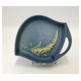 1940s ROSEVILLE POTTERY BLUE FOXGLOVE DISH