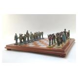 NORTH/SOUTH CIVIL WAR TYPE CHESS BOARD