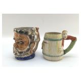 OCCUPIED JAPAN, TOBY STYLE MUGS