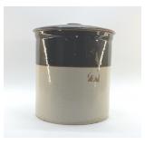 ANTIQUE BANDED LARGE CROCK