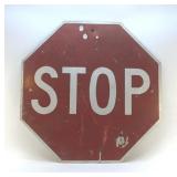 VINTAGE STOP SIGN 29 X 29"