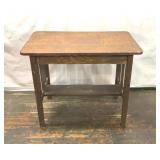 Antique arts and craft Mission Oak writing table