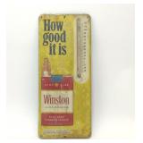 1960s WINSTON CIGARETTES ADVERTISING THERMOMETER