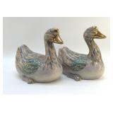 GOLDEN POENY TOYO CHINA CERAMIC DUCKS