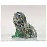ANTIQUE MOSSER ART CARNIVAL GLASS LION