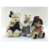 3 BOYDS BEARS 12"