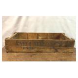 VTG OLEAN TILE WOODEN CRATE