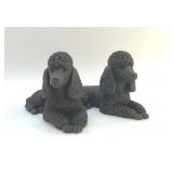 2 SANDCAST SANDRA BRUE POODLES