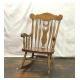 VTG SOLID OAK ROCKING CHAIR