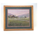 "HAYING TIME" 1983 lithograph by Robert Whitney