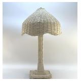 VTG WICKER LAMP
