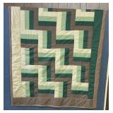 VTG QUILT "SPLIT RAIL FENCE" PATTERN