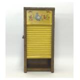 VTG HANDPAINTED WASHBOARD CUPBOARD CABINET