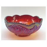 INDIANA GLASS HEIRLOOM CARNIVAL BOWL