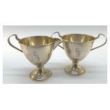 STERLING SILVER CREAM & SUGAR 219.10g