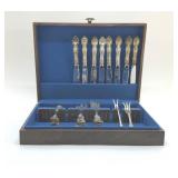 STERLING SILVER WALLACE FLATWARE SET